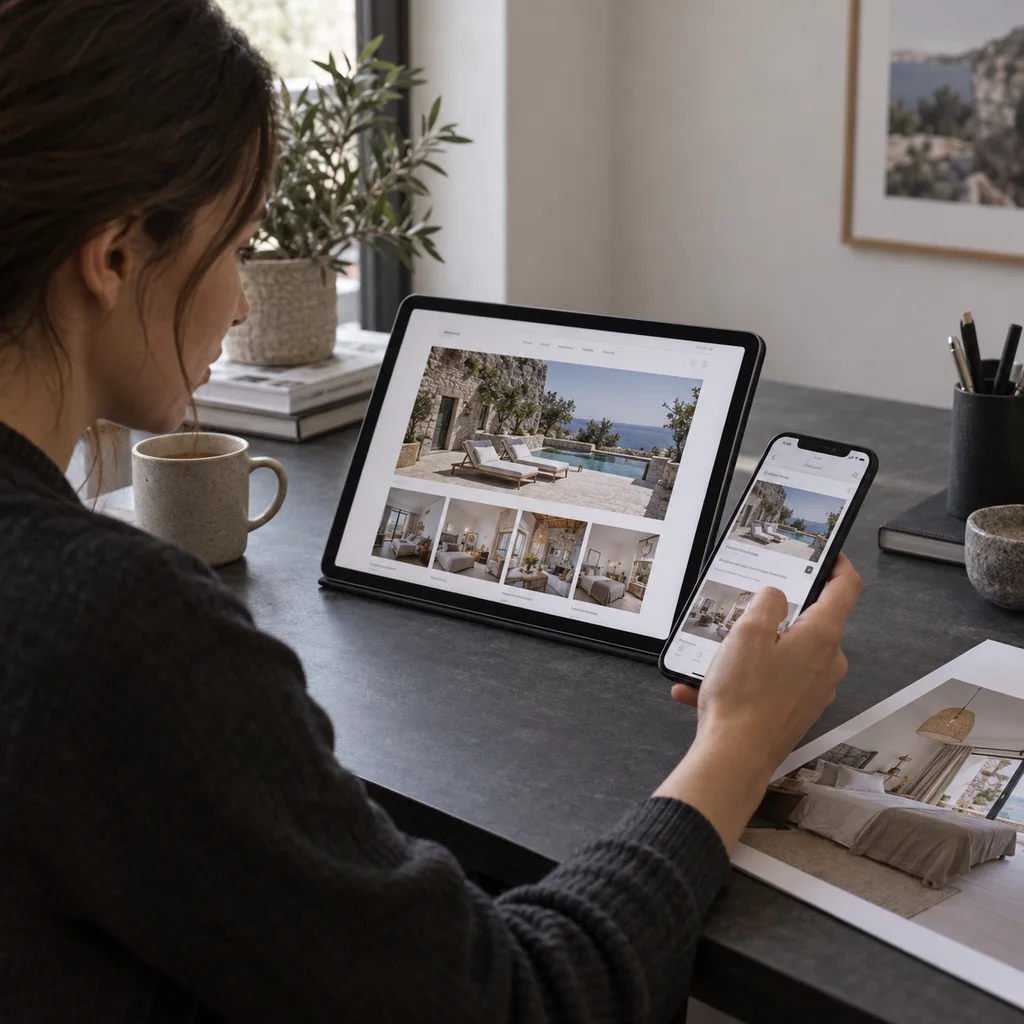 Provjera mobilnog prikaza i fotografija apartmana