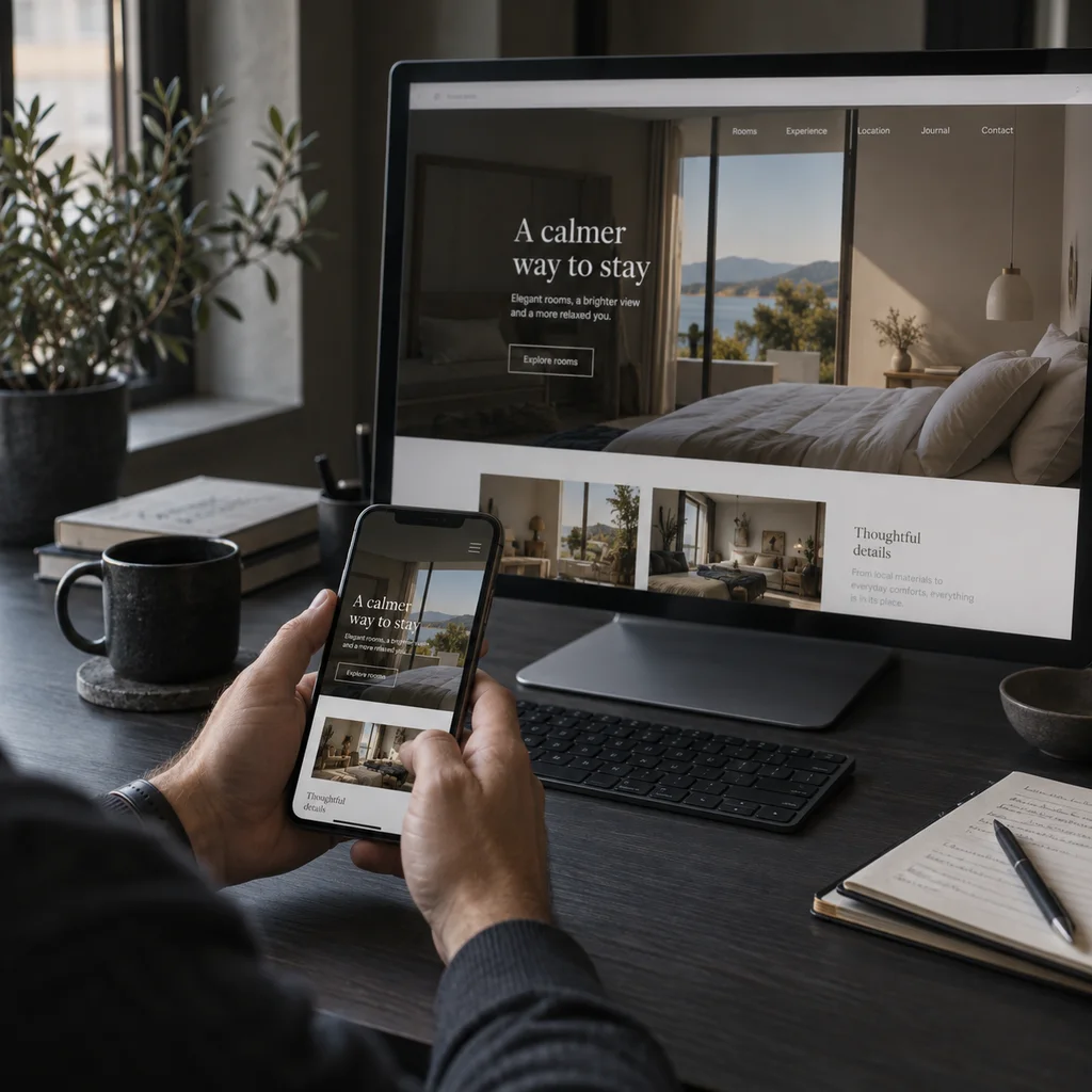 Provjera web stranice na monitoru i mobilnom uređaju