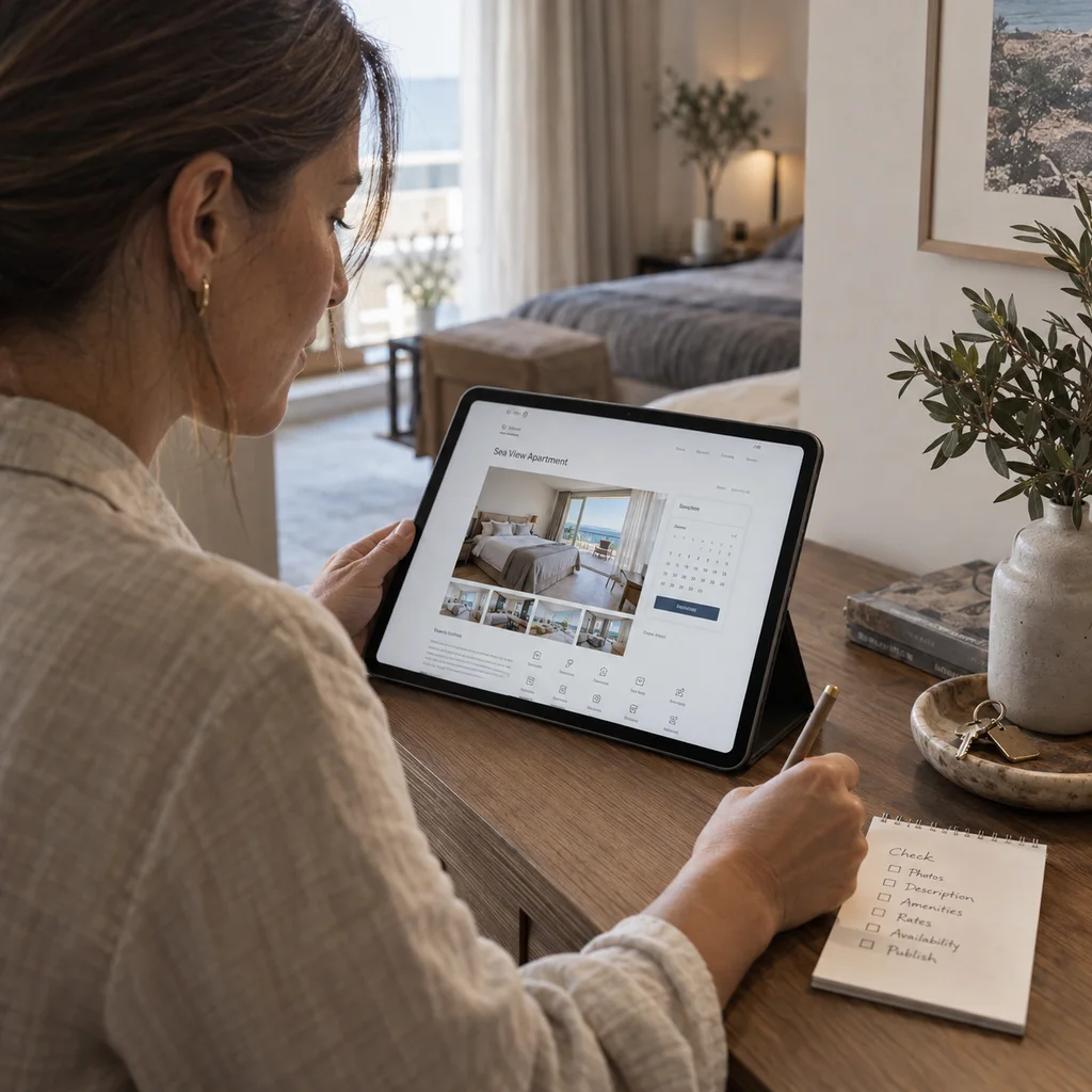 Provjera fotografija i informacija na web stranici apartmana