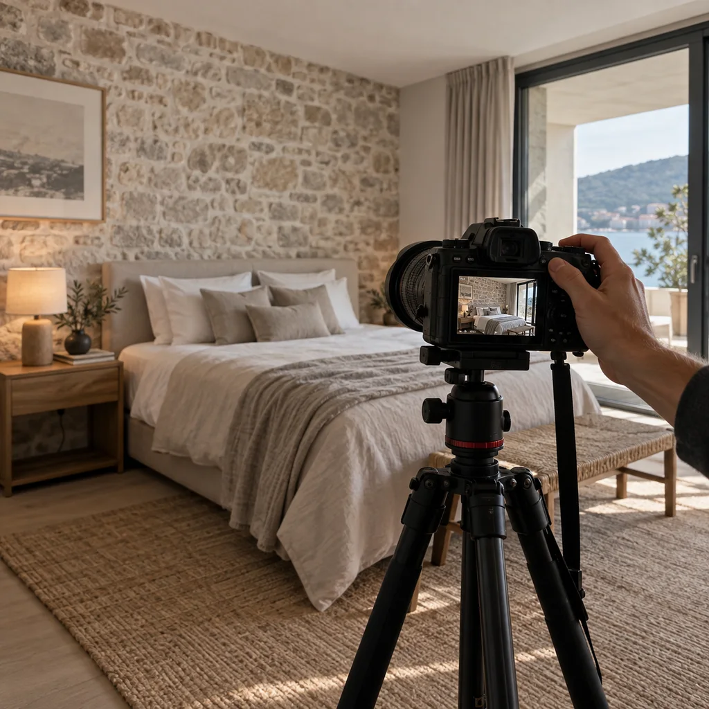 Priprema profesionalnih fotografija za web stranicu apartmana