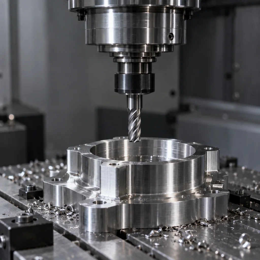 Precizna CNC obrada aluminijskog dijela — tematski vizual