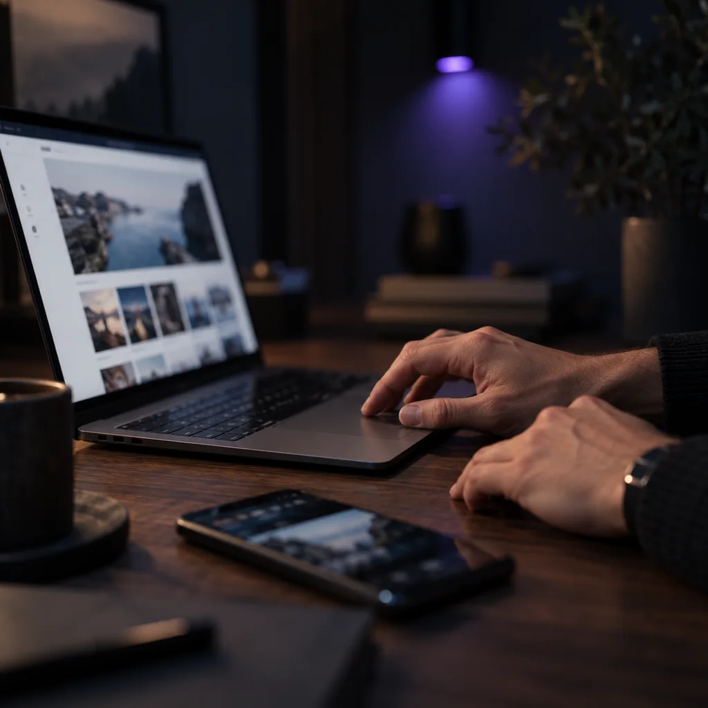 Provjera web sučelja na laptopu i mobilnom uređaju